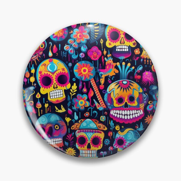 Item preview, colorful day of the dead designed and sold by ururuty.