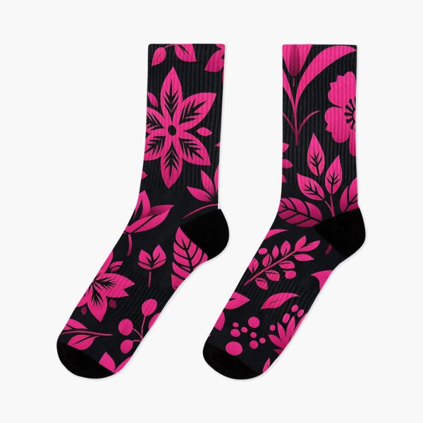 Item preview, Vibrant Magenta Floral Pattern designed and sold by inkArtistryfine.