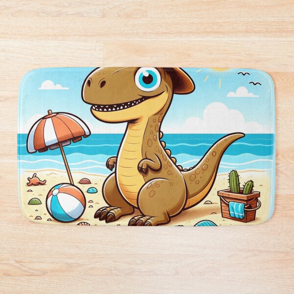 Item preview, Cartoon Dinosaur At The Beach, "Life's A Beach" designed and sold by Zestpond.