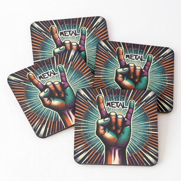 Item preview, Retro Rock Hand Illustration designed and sold by inkArtistryfine.