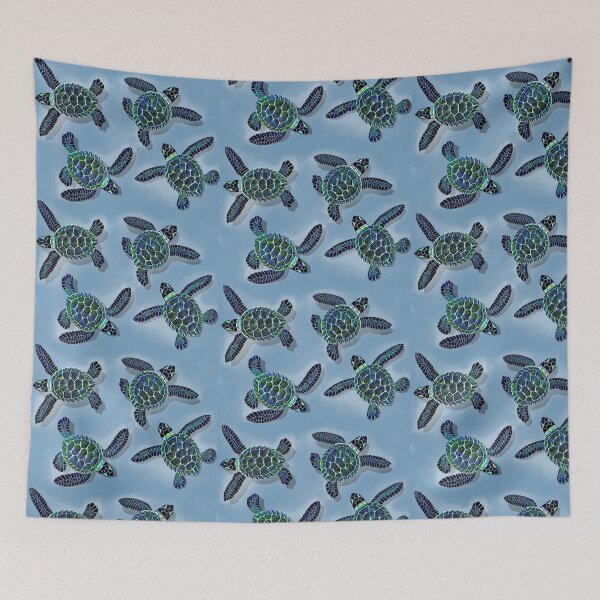 Item preview, Cute Baby Green Sea Turtles Swimming designed and sold by Lehuas.