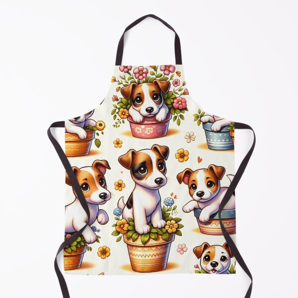 Item preview, Puppy Pots Floral Delight designed and sold by inkArtistryfine.