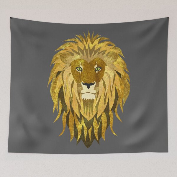 Item preview, Golden Lion Face designed and sold by Ananamorph Art @Nana Totem Wolfe.