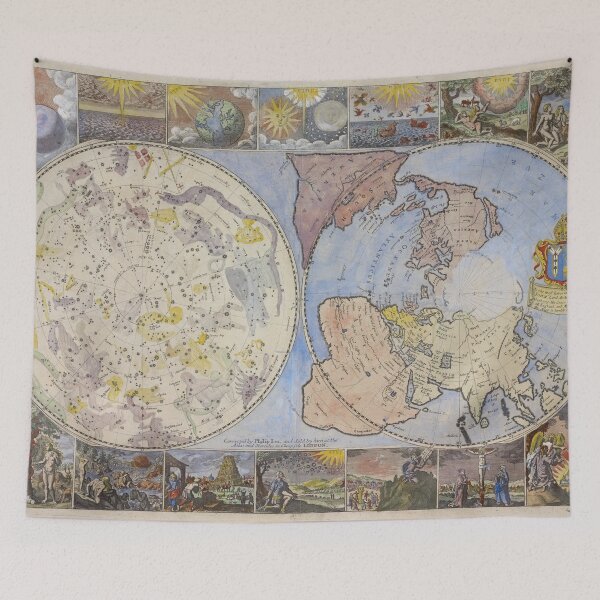Item preview, Vintage Astrological World Map (1699) designed and sold by BravuraMedia.