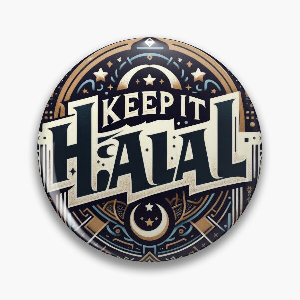 Item preview, Keep It Halal Islamic Crescent Moon Geometric Design designed and sold by SubtleSplit.