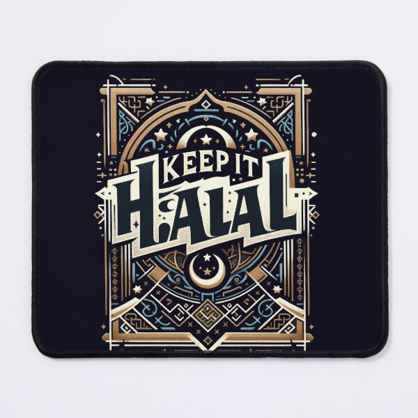 Item preview, Keep It Halal Islamic Crescent Moon Geometric Design designed and sold by SubtleSplit.