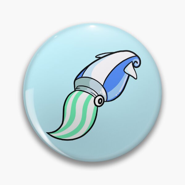 Item preview, Toothpaste Squid (mint green) designed and sold by DinoDoggie.