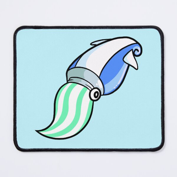 Item preview, Toothpaste Squid (mint green) designed and sold by DinoDoggie.