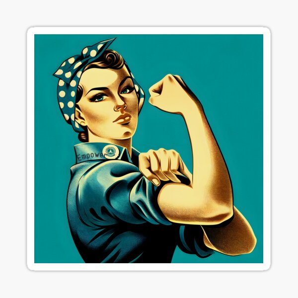 Item preview, Empowered Retro Feminist Icon designed and sold by inkArtistryfine.