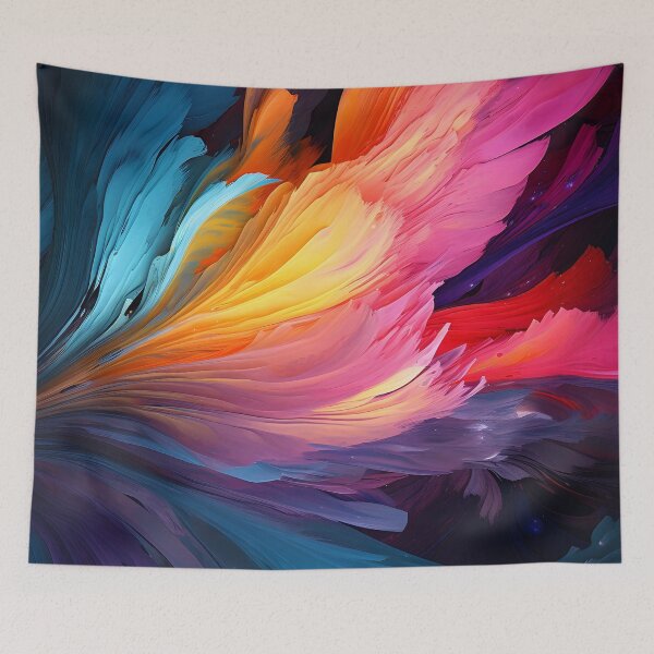 Item preview, Colorful bioluminescent abstract print designed and sold by dcrc.