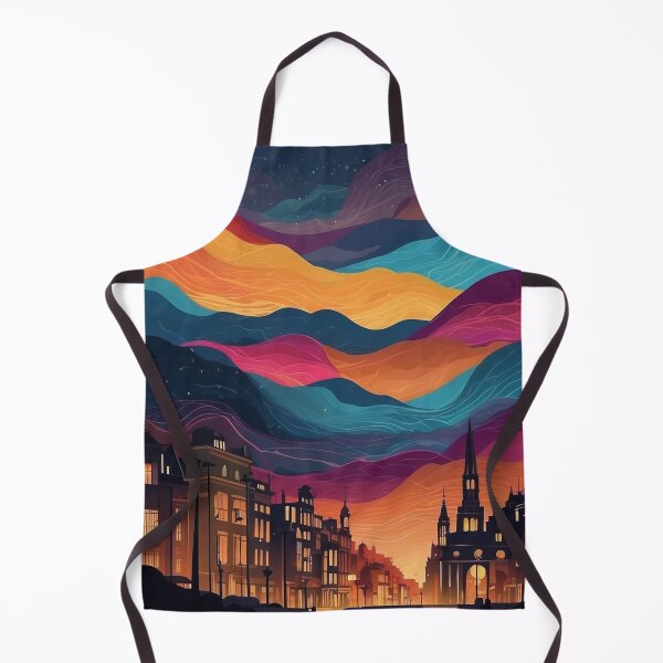 Item preview, 008 Silhouettes of Colorful City Buildings and Landmarks designed and sold by Alexis Art Collection.