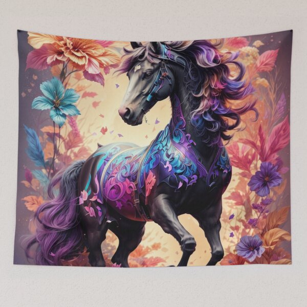 Artikelvorschau, 001 Colorfol Horse entworfen und verkauft von Alexis Art Collection.