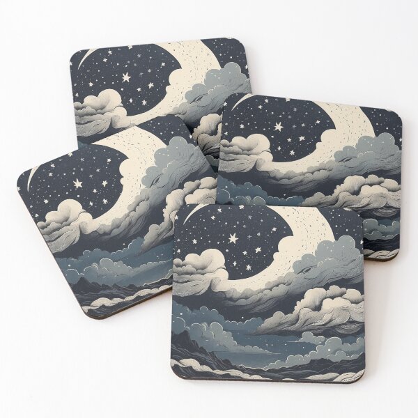 Artikelvorschau, 001 Minimalistic Starry Night Sky entworfen und verkauft von Alexis Art Collection.