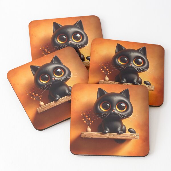 Item preview, Autumn Whiskers Charming Cat" designed and sold by inkArtistryfine.