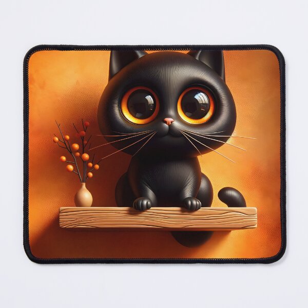 Item preview, Autumn Whiskers Charming Cat" designed and sold by inkArtistryfine.