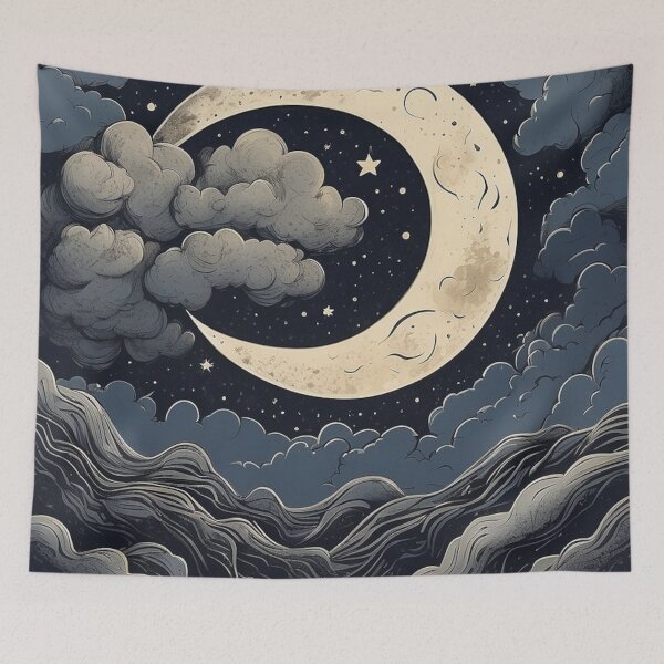 Artikelvorschau, 002 Minimalistic Starry Night Sky entworfen und verkauft von Alexis Art Collection.