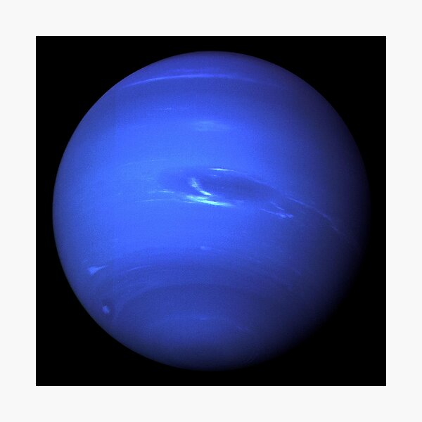 NASA. JPL image. Planet Neptune. Great Dark Spot. Voyager 2. Photographic Print