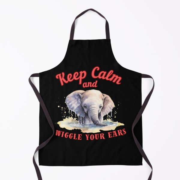 Item preview, Keep Calm And Wiggle Your Ears. happy elephant designed and sold by ElephantVibes.