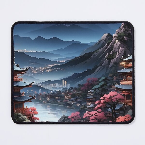 Item preview, 001 Japanese Landscape Illustration designed and sold by Alexis Art Collection.