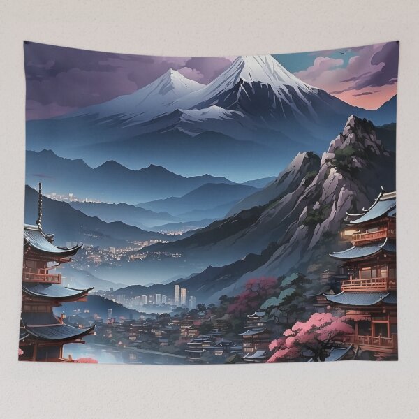 Item preview, 001 Japanese Landscape Illustration designed and sold by Alexis Art Collection.