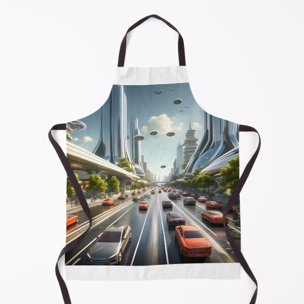 Item preview, futuristic city traffic with floating buildings designed and sold by IncredibleGeek.