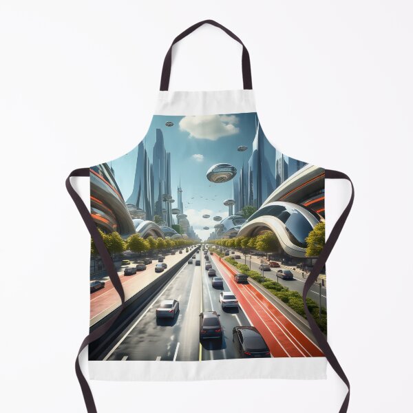 Item preview, futuristic city traffic with floating buildings designed and sold by IncredibleGeek.