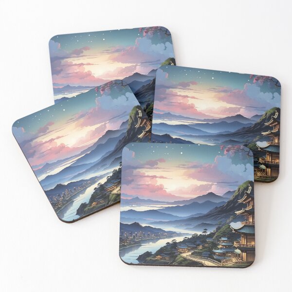 Item preview, 002 Japanese Landscape Illustration designed and sold by Alexis Art Collection.