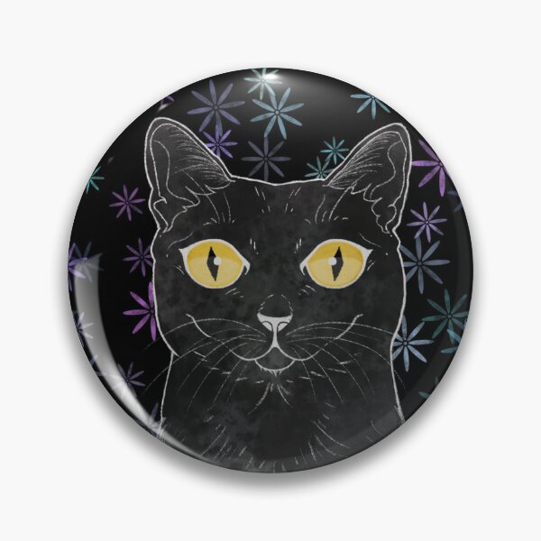 Item preview, Trippy Black Cat designed and sold by GoGopopdrop.