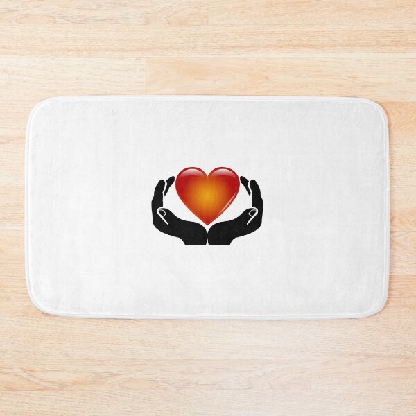 Item preview, HEART IN HANDS BLACK designed and sold by Sanny88.