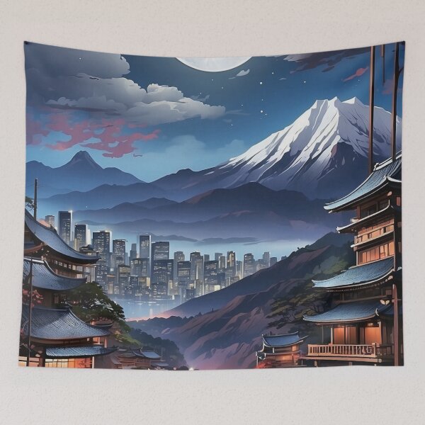 Item preview, 003 Japanese Landscape Illustration designed and sold by Alexis Art Collection.