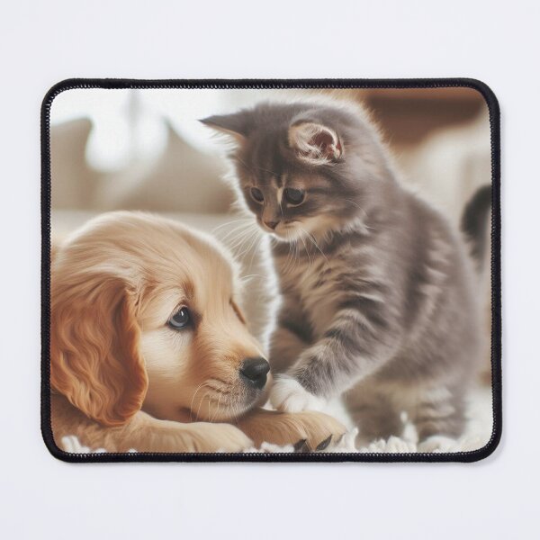 Item preview, puppy and kitten friendship designed and sold by Argos1.