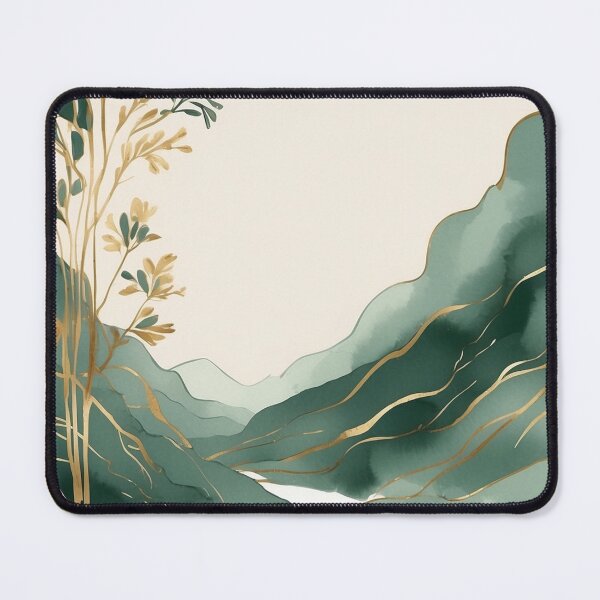 Artikelvorschau, 003 Abstract Art (Green and Gold Theme) entworfen und verkauft von Alexis Art Collection.