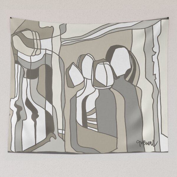 Item preview, Abstract 1 Grey designed and sold by Sukhpal Grewal Ethnic Art.