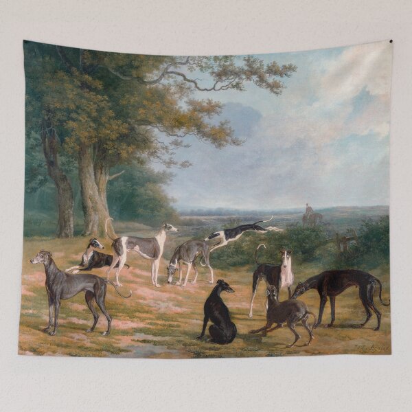 Item preview, Jacques-Laurent Agasse Painting Nine Greyhounds in a Landscape designed and sold by Under-TheTable.