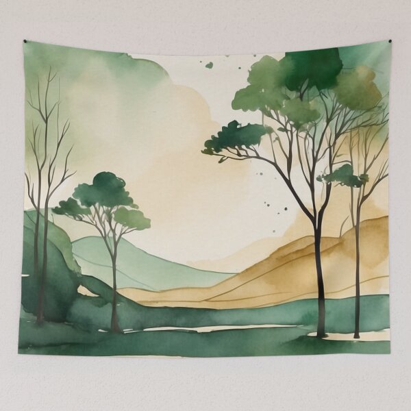 Artikelvorschau, 004 Abstract Art (Green and Gold Theme) entworfen und verkauft von Alexis Art Collection.