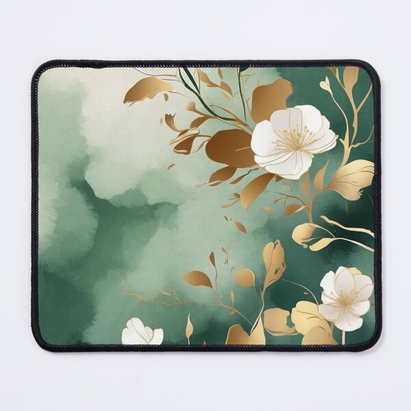 Item preview, 005 Abstract Art (Green and Gold Theme) designed and sold by Alexis Art Collection.
