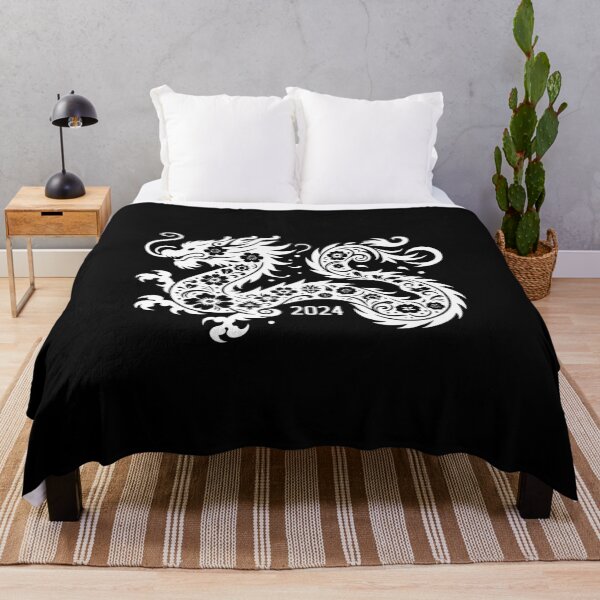 Item preview, Floral Elegance Dragon - chinese new year 2024 designed and sold by MAPDDesigns.