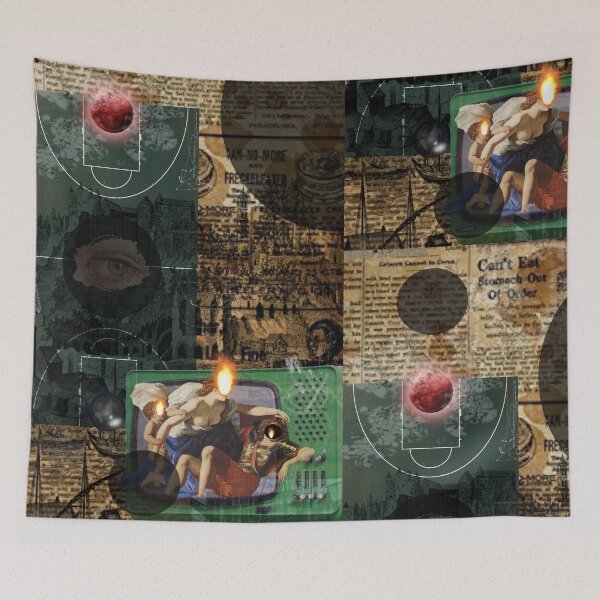 Item preview, Red moon over burning soul designed and sold by AWAarts.