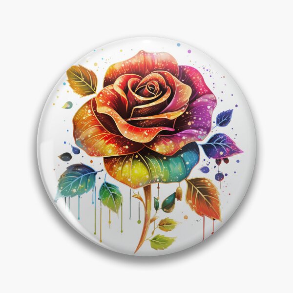 Item preview, Vibrant Glitter Colorful Rose designed and sold by ImPlyDesign.