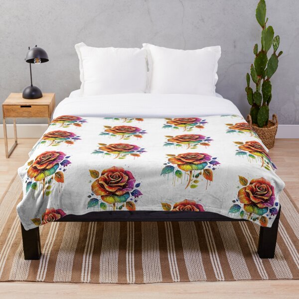 Item preview, Rosa colorida con purpurina vibrante. designed and sold by ImPlyDesign.
