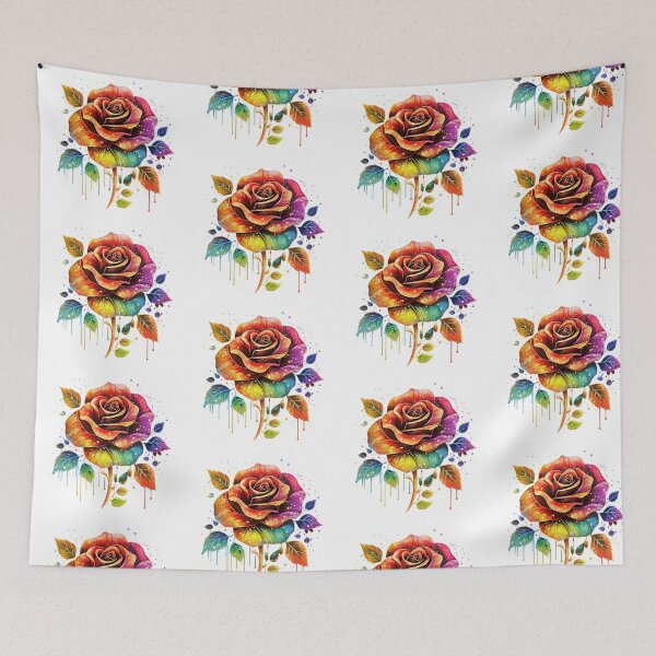 Item preview, Vibrant Glitter Colorful Rose designed and sold by ImPlyDesign.
