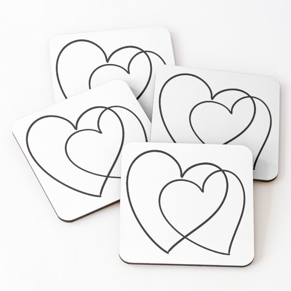 Item preview, Doodle double Heart in love  designed and sold by Supitdtanan.