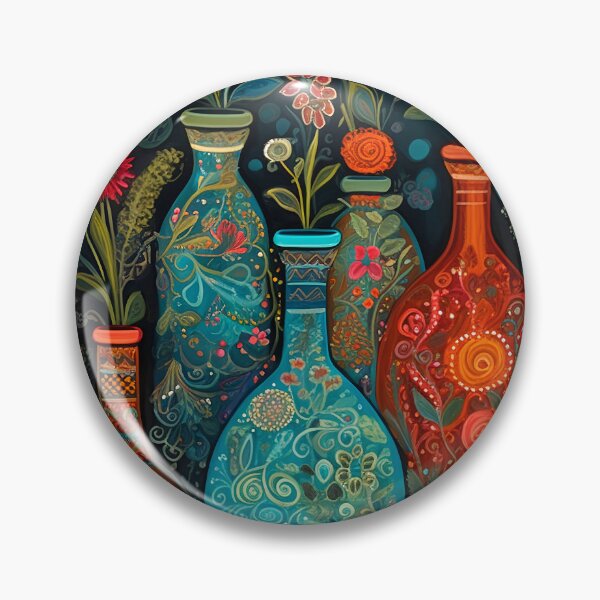 Item preview, Garden vases and bottles designed and sold by Red Witch Art.