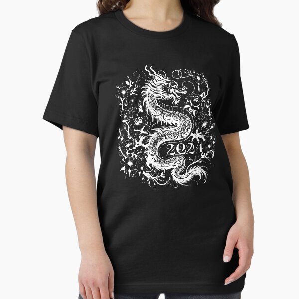 Item preview, Floral Elegance Dragon - chinese new year 2024 designed and sold by MAPDDesigns.