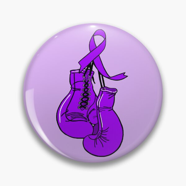 Item preview, Purple  Awareness Ribbon Boxing Gloves  designed and sold by Chronic Illness Awareness Shop.