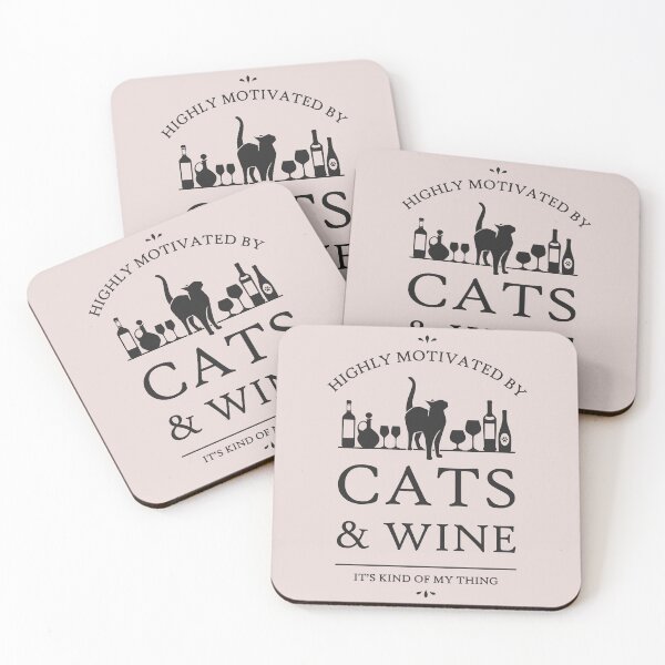 Item preview, Highly Motivated by Cats and Wine designed and sold by RycoTokyo81.