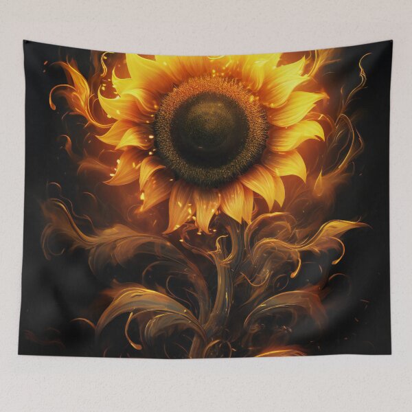 Item preview, Fiery Sunflowers designed and sold by Art by Lilia.