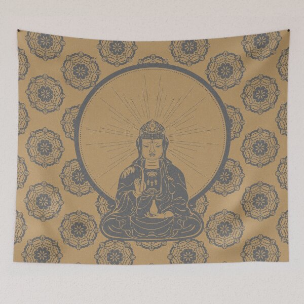Item preview, Kuan Yin Sattva - Fawn + Slate designed and sold by Irene Estelle.