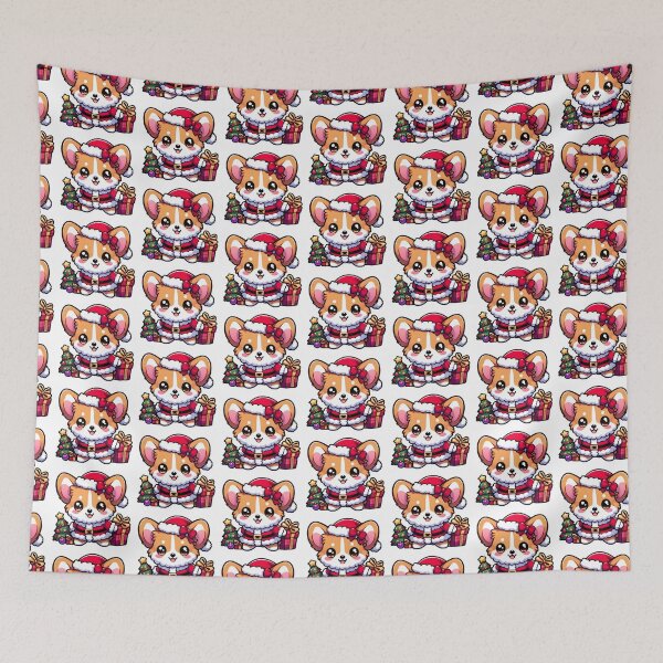 Item preview, Chibi Corgi in Christmas designed and sold by City0fDreams.