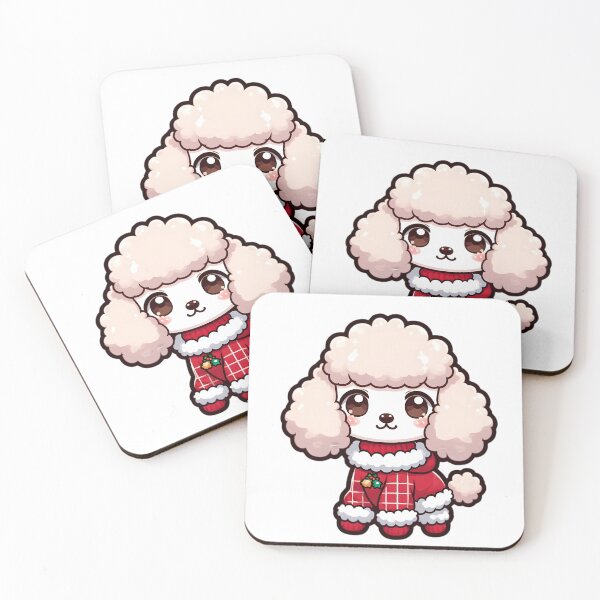Item preview, Chibi Poodle in Christmas designed and sold by City0fDreams.